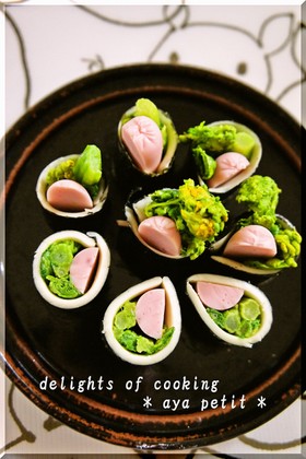 ✿ 菜の花のチーズ巻き ✿
