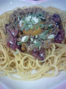ホタルイカと納豆のパスタ★