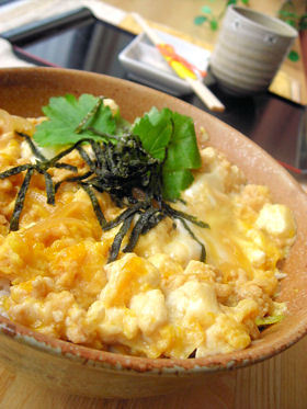 ふわふわ豆腐の親子丼