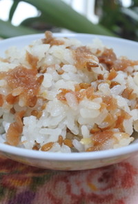 ローストアマニ粒❀梅干しの炊き込みご飯❀