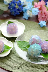発酵白あんの紫陽花