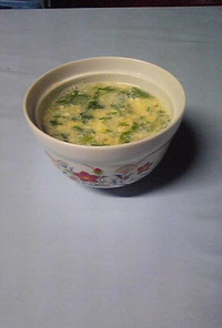 簡単☆ほうれん草とネギの卵スープ