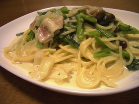 フライパンひとつで!簡単クリームスパ☆