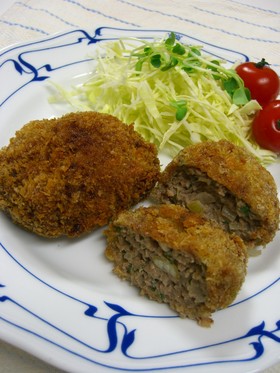 うちの☆大葉入りメンチカツ