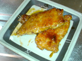 豚ヒレ肉の照り焼き