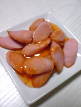 ソーセージのスイチリ掛け♬