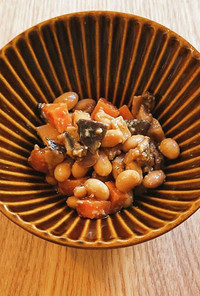大豆と野菜の味噌炒め