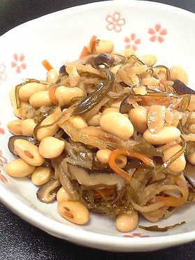 優しい味♪切り干し大根と大豆の田舎煮