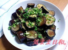 簡単★麺つゆでナスの揚げ浸し