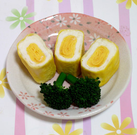 お弁当★ゆで卵みたいな卵焼き