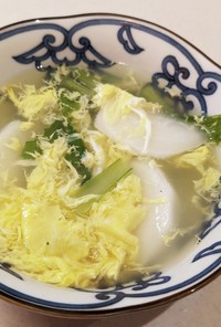 蕪と卵のスープ