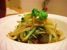 もやしとかいわれの中華和え