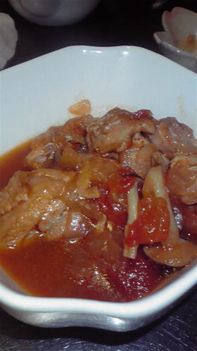 鶏もも肉のトマト煮