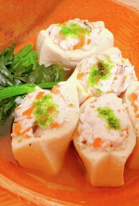 高野豆腐の鶏ムネ含め煮