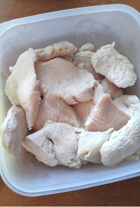 柔らかい鶏むね肉の作り方
