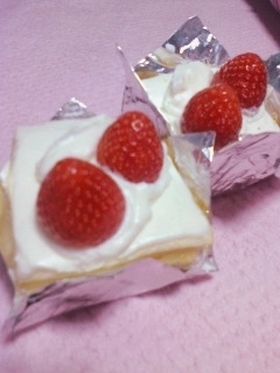 スフレシートで作る☆ショートケーキ☆