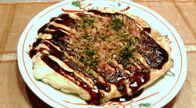 ニラだくさん☆フワフワお好み焼き