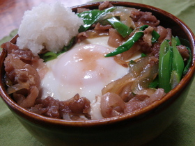 お一人さまの◆おろし豚丼◆