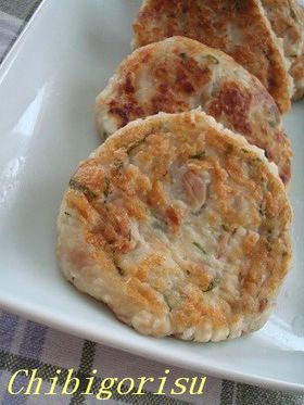 はんぺんと豆腐の✿ふわっもち焼き