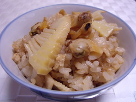 あさりと筍の炊き込みご飯\(^o^)/