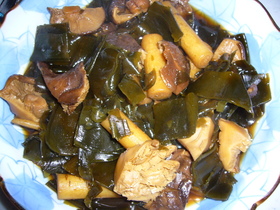 圧力鍋で佃煮風(昆布&ごぼう&干し椎茸)