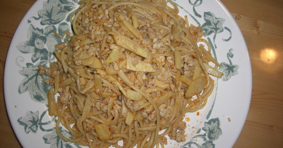 たけのこの和風？中華風？パスタ