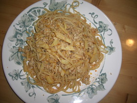 たけのこの和風?中華風?パスタ