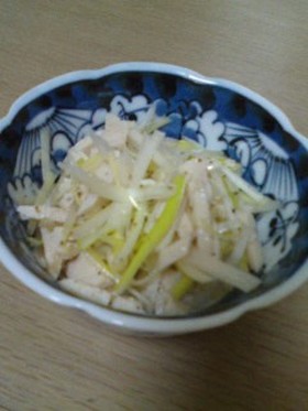 おつまみに!ネギ鶏ハム☆