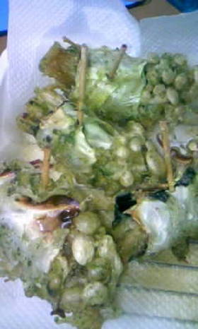 ☆えのきの海苔キャベツ巻き磯辺揚げ☆