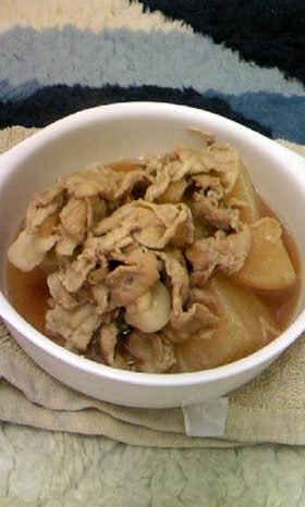 豚肉と大根の煮物 ほたて出汁プラス