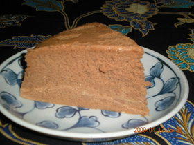 経済的なチョコレートチーズスフレケーキ