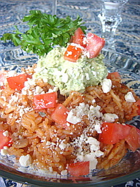 サルサで炊き込みご飯