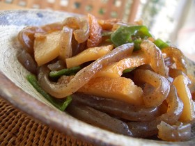 糸こんにゃくの甘辛炒め