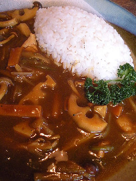 大人の根菜ときのこのカレー♪!