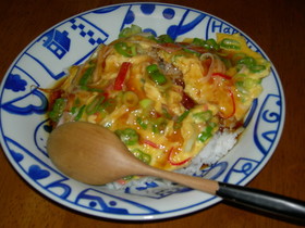 サイダー入りあんで天津飯