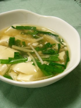 絹ごし豆腐のとろりんスープ
