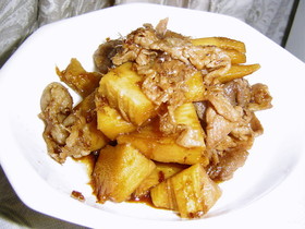 旬のたけのこと豚肉で♡