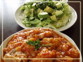 鶏肉のトマト煮込み