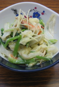 小松菜ときゃべつの味噌マヨネーズ和え