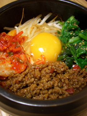 我が家の定番☆石焼ビビンバ