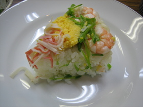 あなごのデコレーションすし