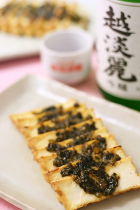 【山うどレシピ・山うど味噌で】厚揚げ田楽