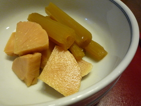 たけのこと蕗の煮物