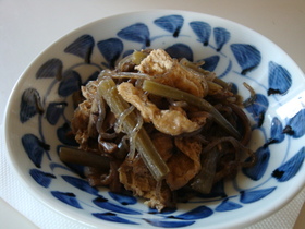 ぜんまい・ふき・糸こんにゃくの煮物