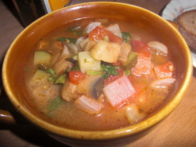 野菜だけで ミネストローネ