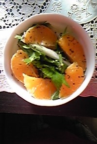 オレンジとセロリの簡単サラダ