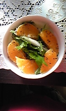 オレンジとセロリの簡単サラダ