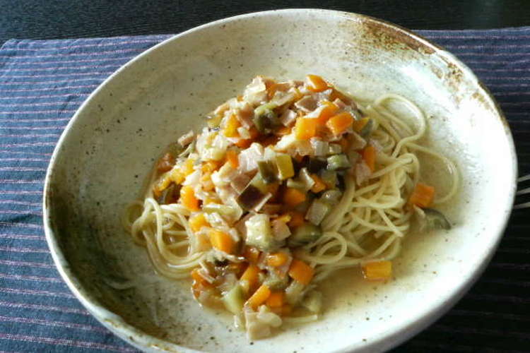 野菜たっぷりコンソメパスタ レシピ 作り方 By あちろ クックパッド