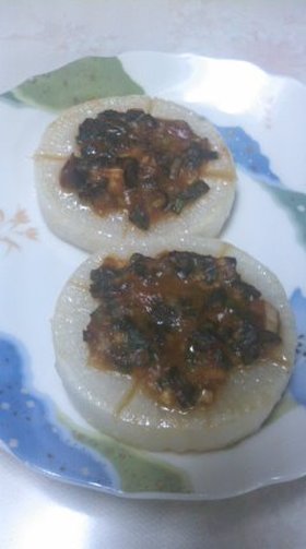 大根ステーキ☆ネギ味噌乗せ