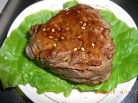 一味違う牛肉巻き巻きおにぎり★